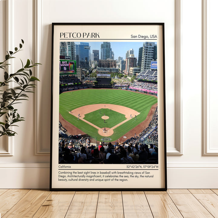 Petco Park Stadium Baseball Minimal Wall Art