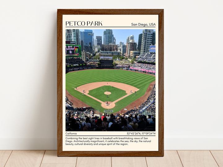 Petco Park Stadium Baseball Minimal Wall Art