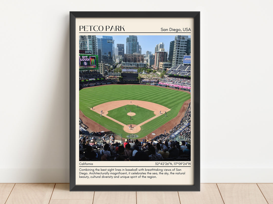 Petco Park Stadium Baseball Minimal Wall Art