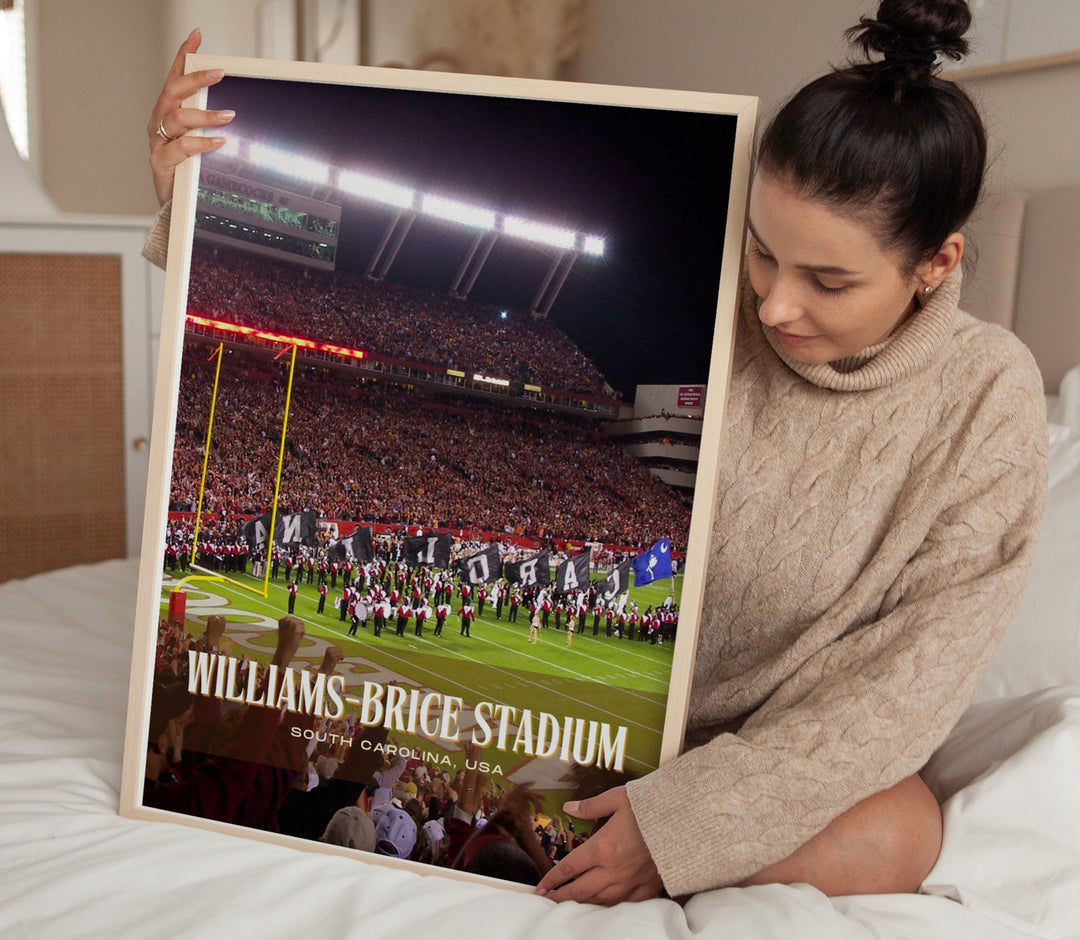 Williams-Brice Stadium Football Wall Art