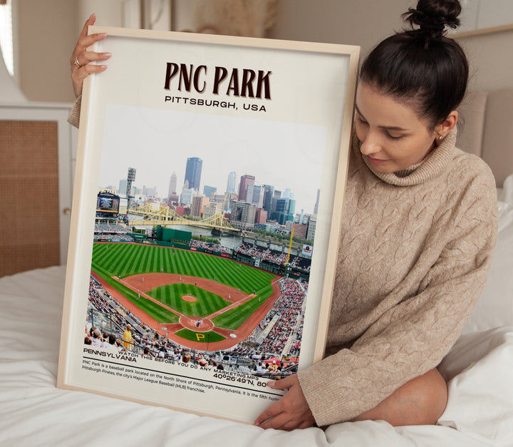 PNC Park Stadium Baseball Retro Wall Art