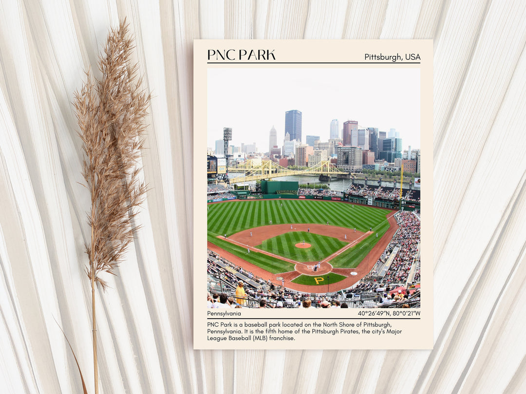 PNC Park Stadium Baseball Minimal Wall Art