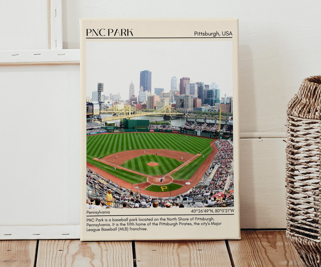 PNC Park Stadium Baseball Minimal Wall Art