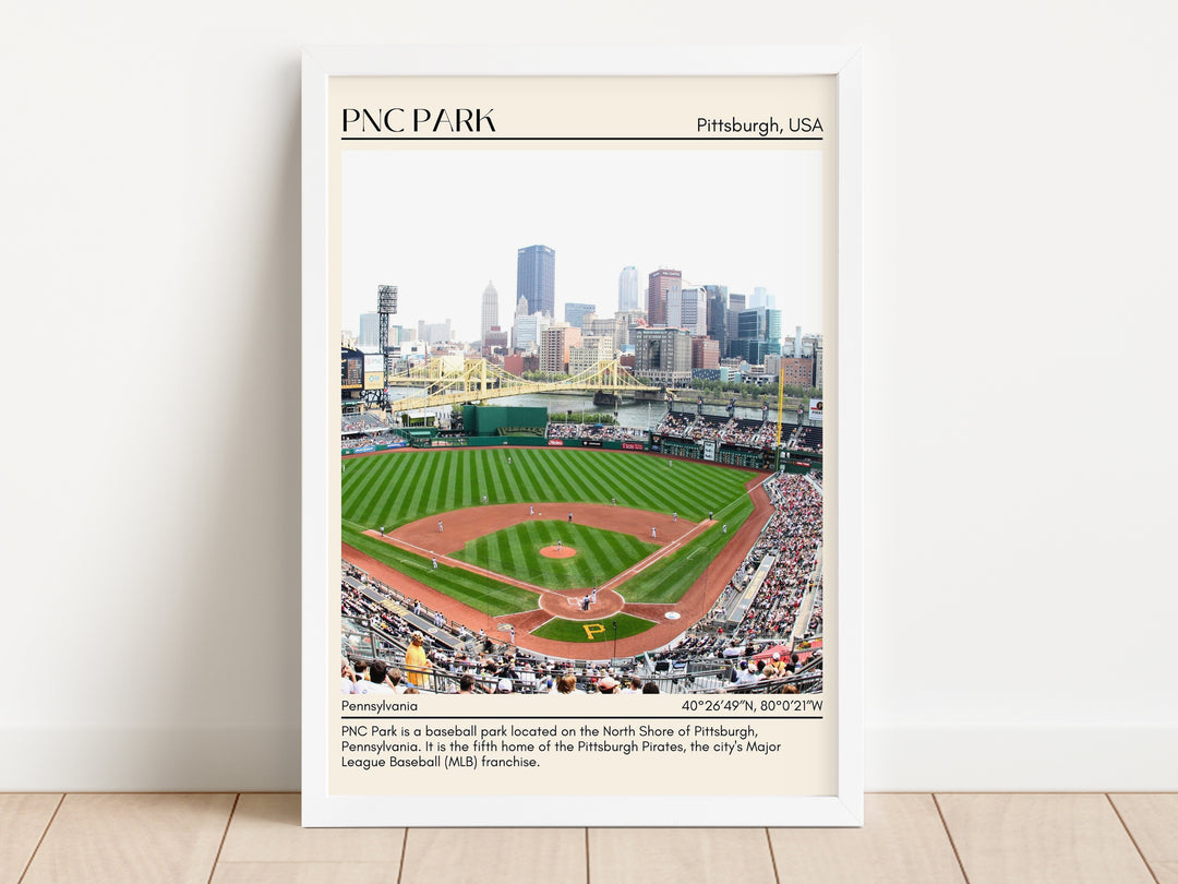 PNC Park Stadium Baseball Minimal Wall Art