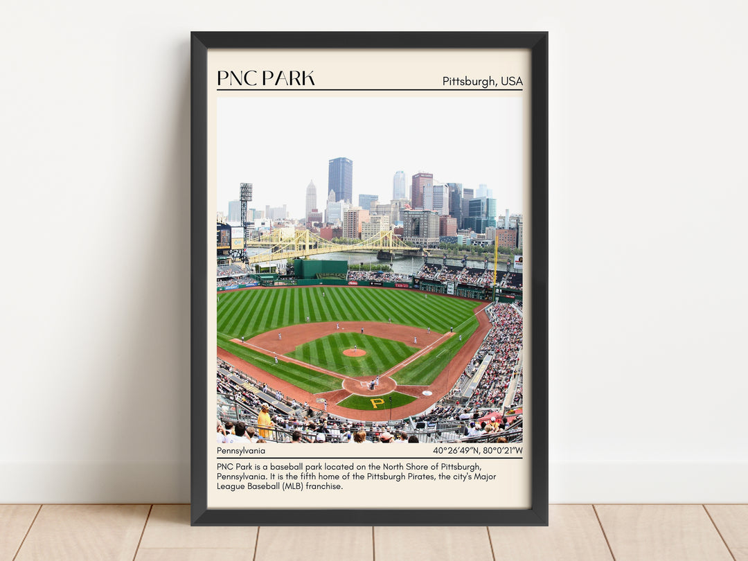 PNC Park Stadium Baseball Minimal Wall Art