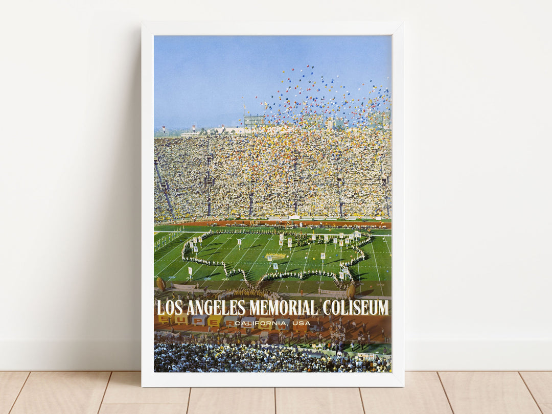 Los Angeles Memorial Coliseum Stadium Football Wall Art