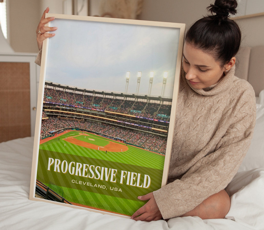 Progressive Field Stadium Baseball Wall Art