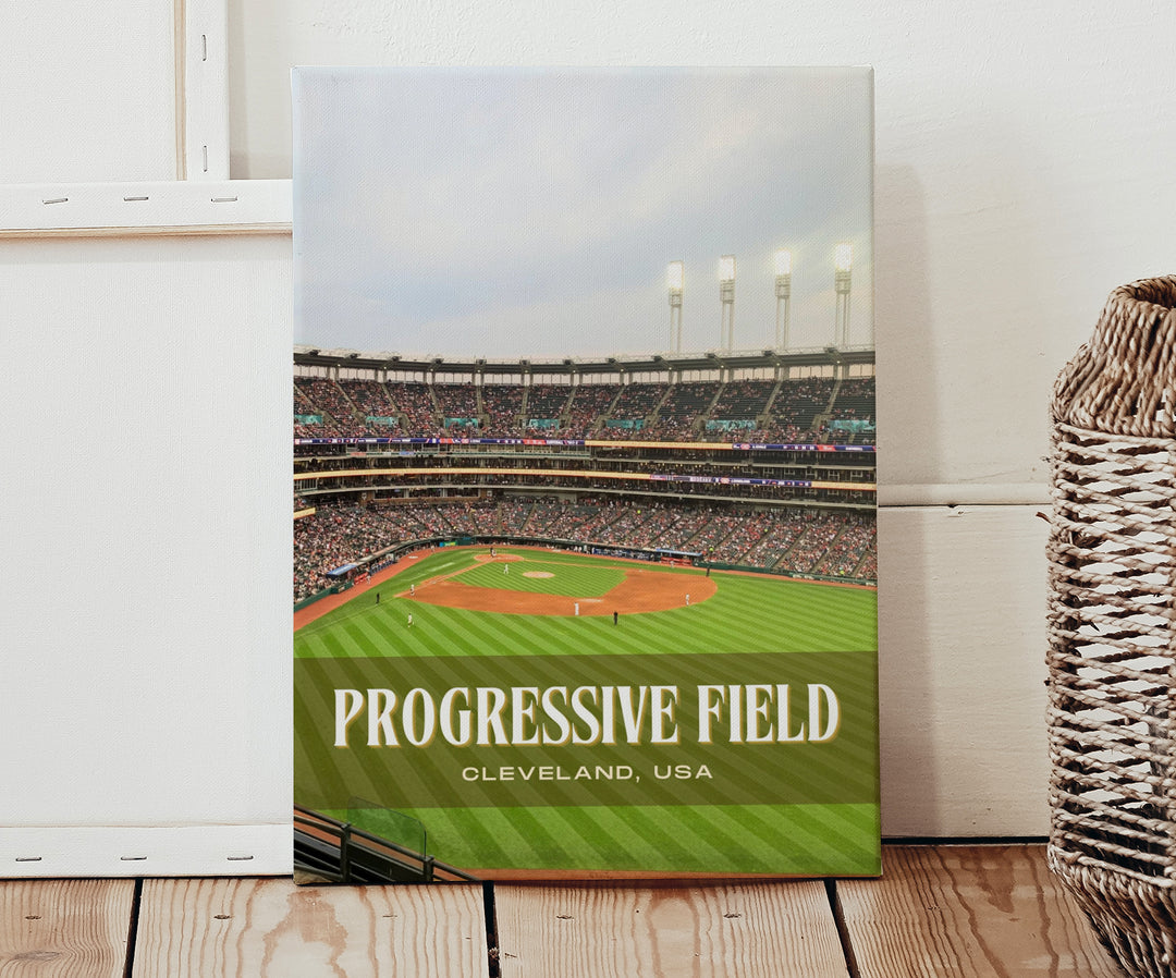 Progressive Field Stadium Baseball Wall Art