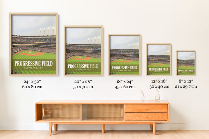 Progressive Field Stadium Baseball Wall Art