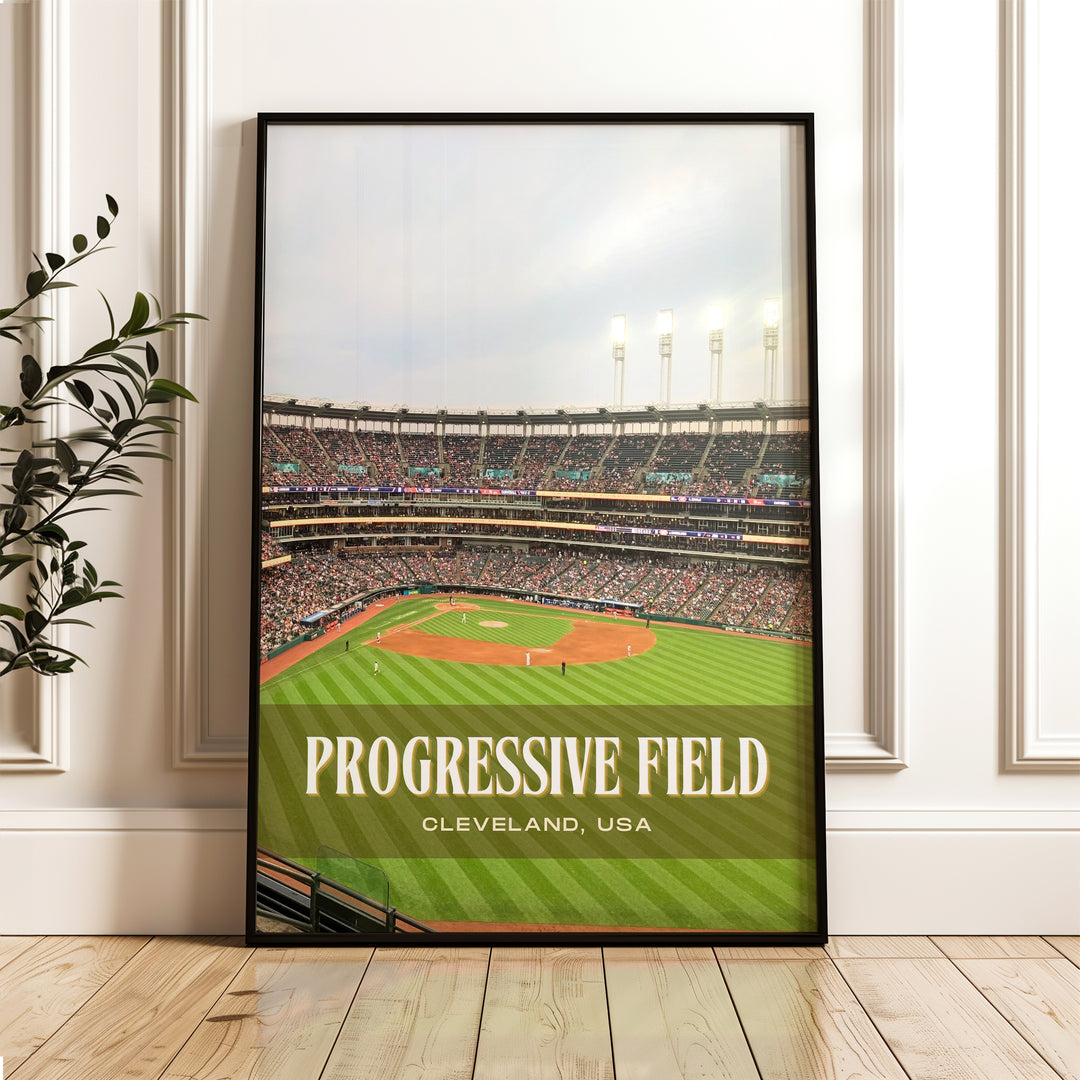 Progressive Field Stadium Baseball Wall Art