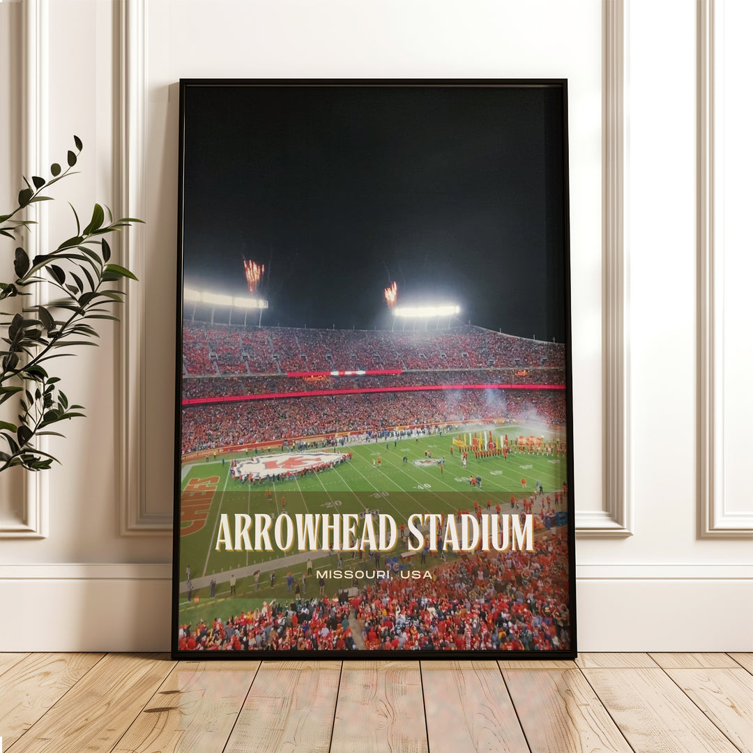 Arrowhead Stadium Football Wall Art