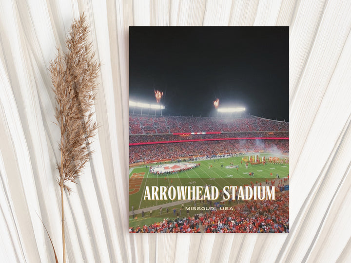 Arrowhead Stadium Football Wall Art