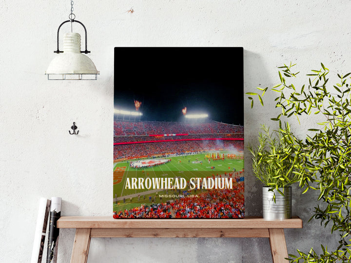 Arrowhead Stadium Football Wall Art