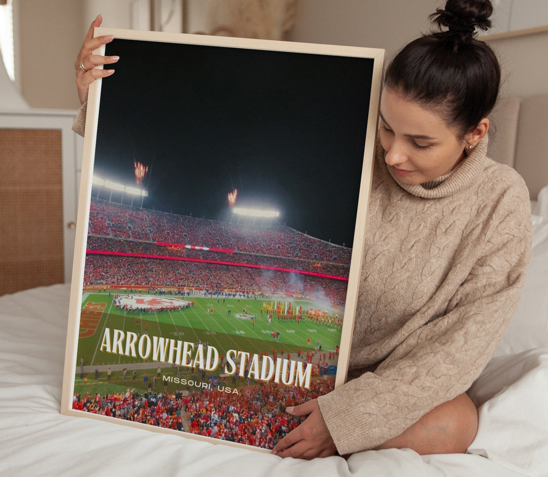 Arrowhead Stadium Football Wall Art