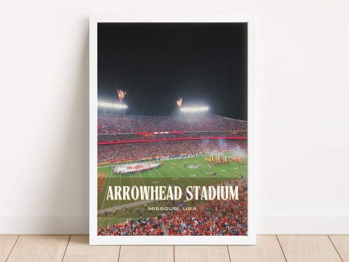 Arrowhead Stadium Football Wall Art