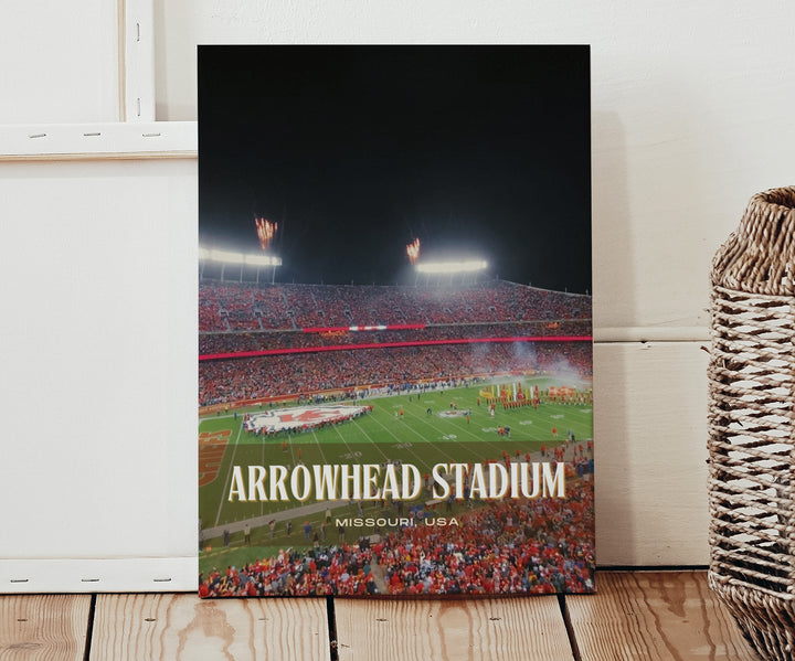 Arrowhead Stadium Football Wall Art