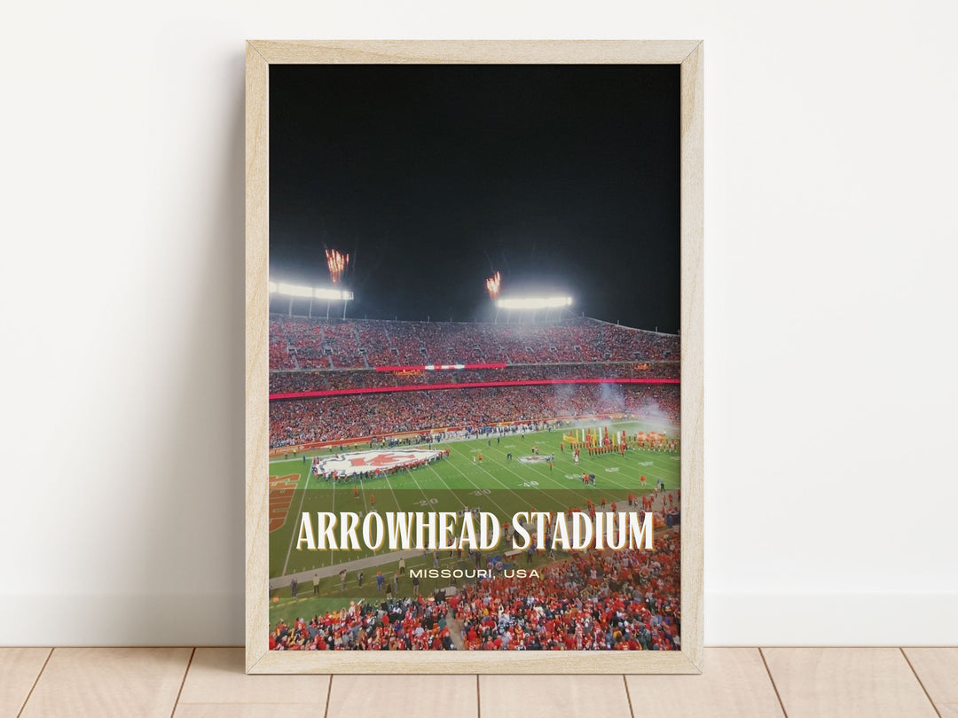 Arrowhead Stadium Football Wall Art