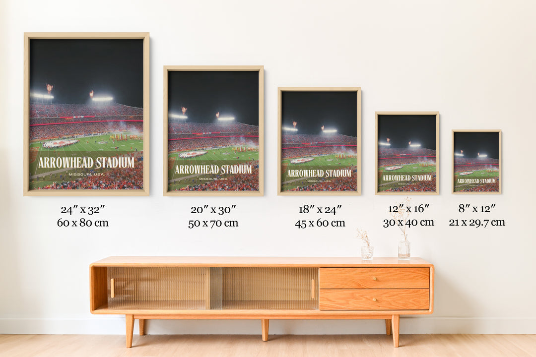 Arrowhead Stadium Football Wall Art