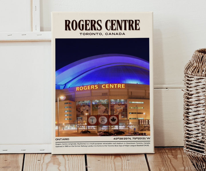 Rogers Centre Stadium Baseball Retro Wall Art