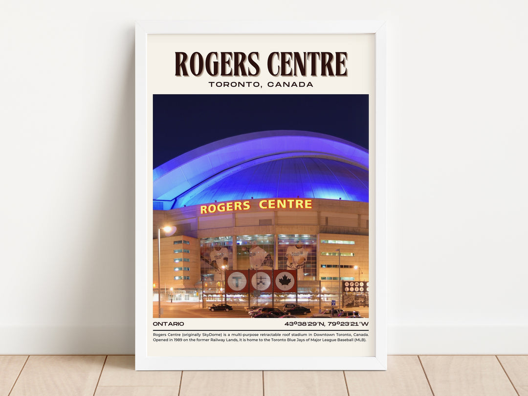 Rogers Centre Stadium Baseball Retro Wall Art