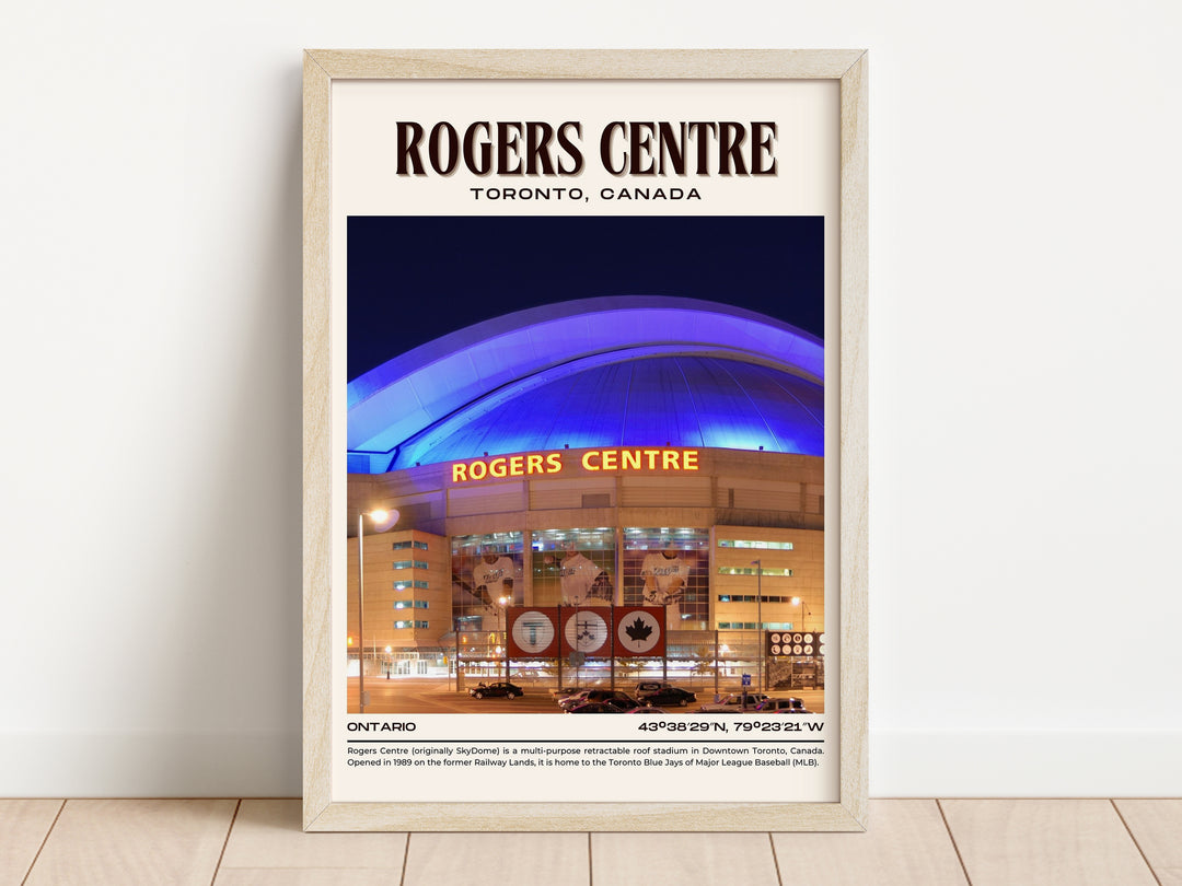 Rogers Centre Stadium Baseball Retro Wall Art