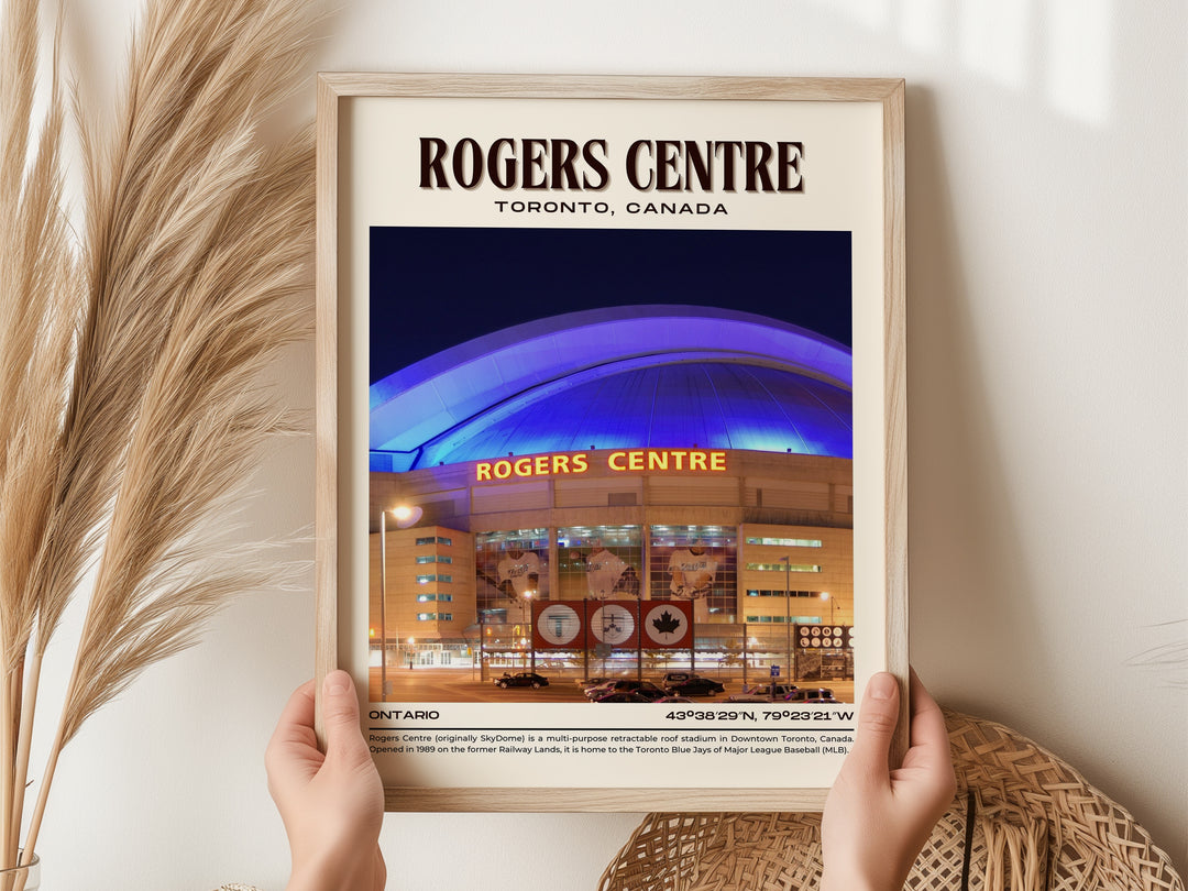 Rogers Centre Stadium Baseball Retro Wall Art