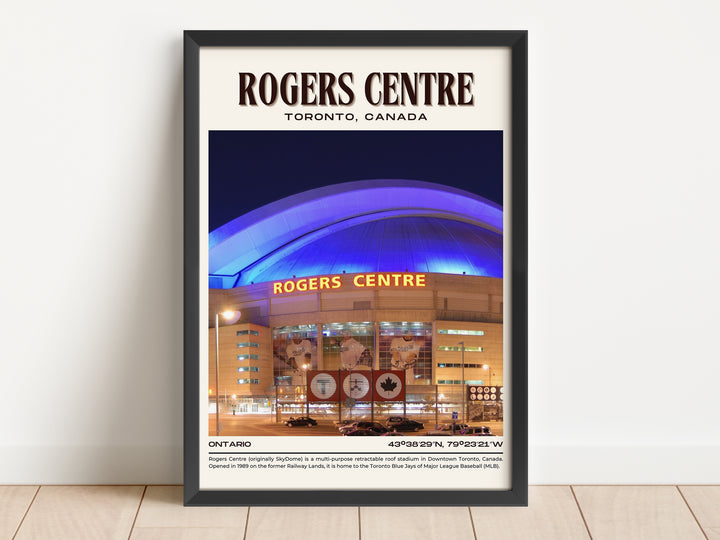 Rogers Centre Stadium Baseball Retro Wall Art