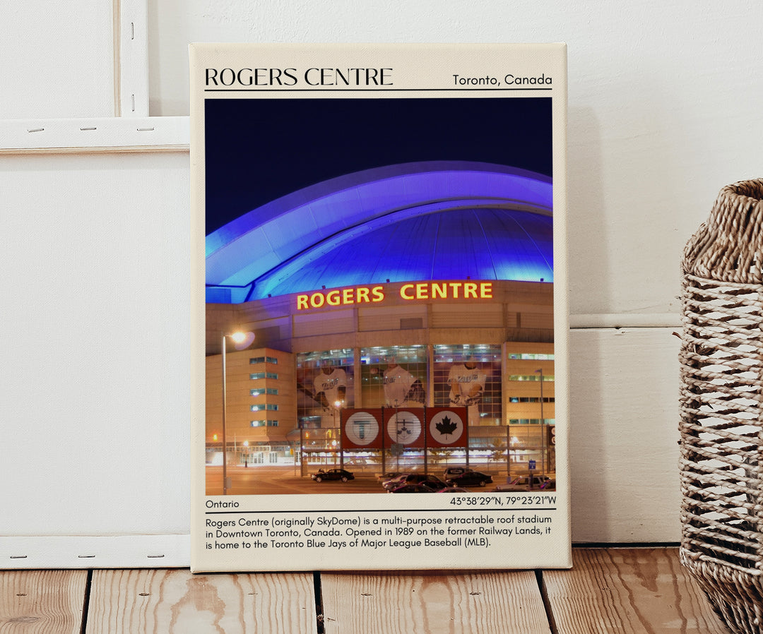 Rogers Centre Stadium Baseball Minimal Wall Art