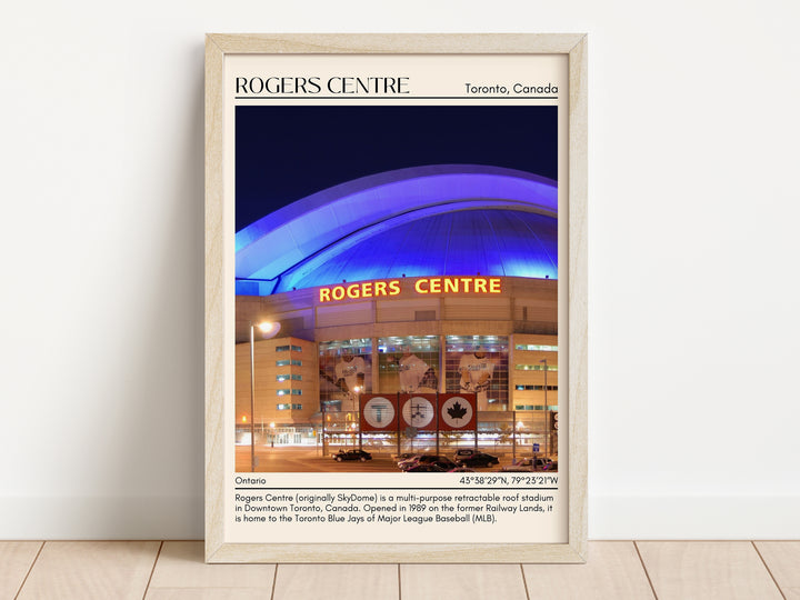 Rogers Centre Stadium Baseball Minimal Wall Art