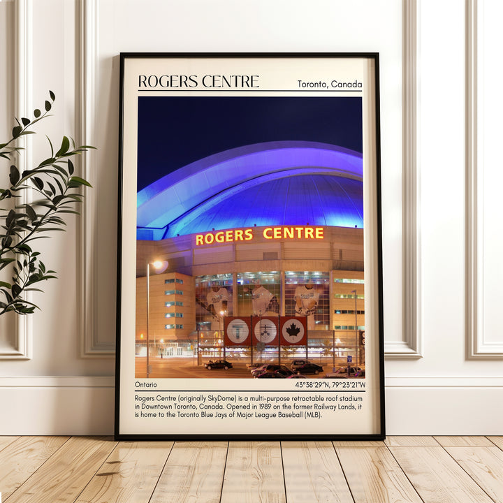 Rogers Centre Stadium Baseball Minimal Wall Art