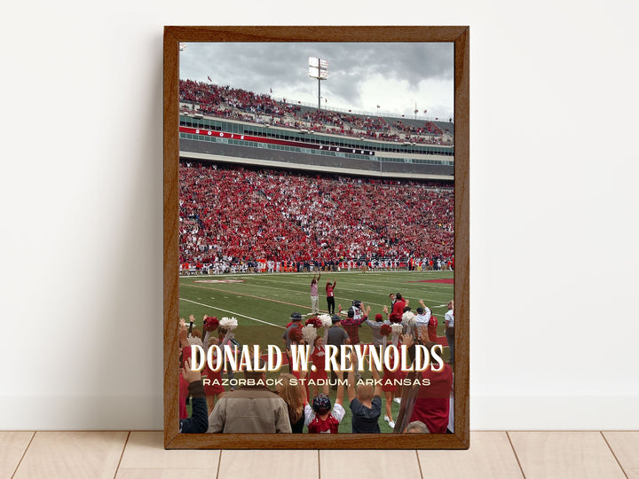 Donald W. Reynolds Razorback Stadium Football Wall Art