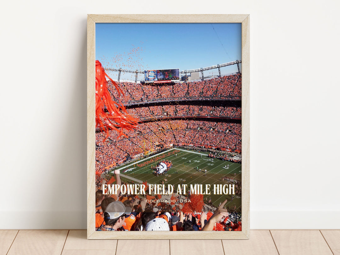 Empower Field at Mile High Stadium Football Wall Art