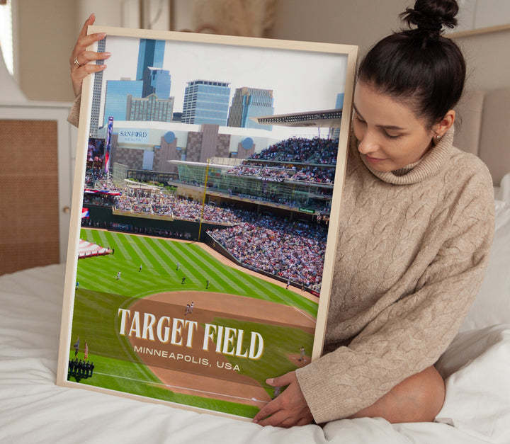 Target Field Stadium Baseball Wall Art