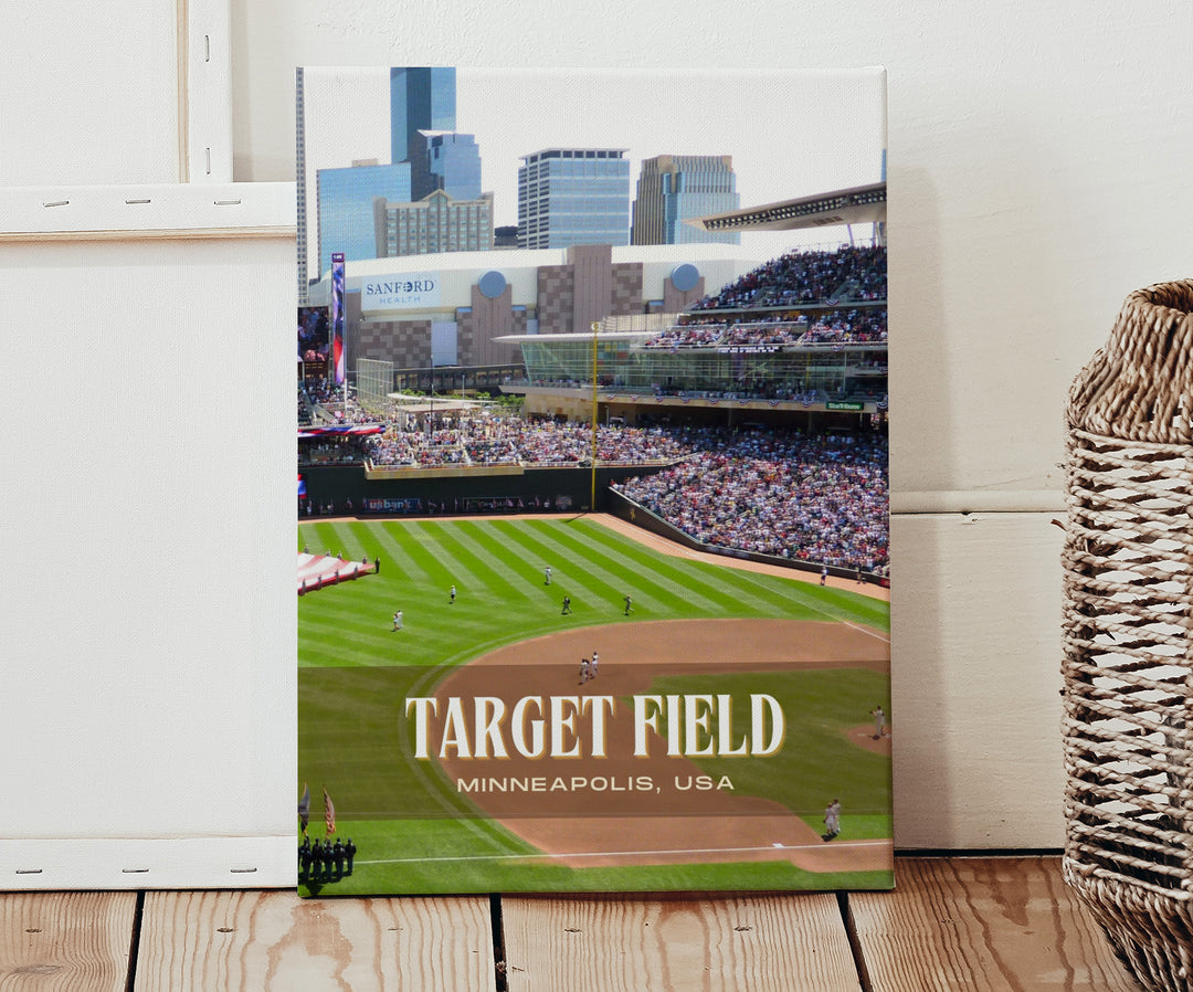 Target Field Stadium Baseball Wall Art