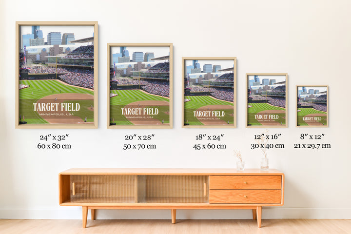 Target Field Stadium Baseball Wall Art