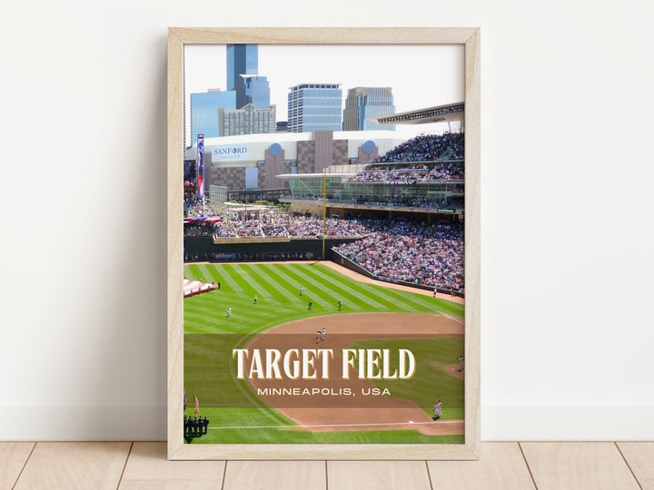 Target Field Stadium Baseball Wall Art