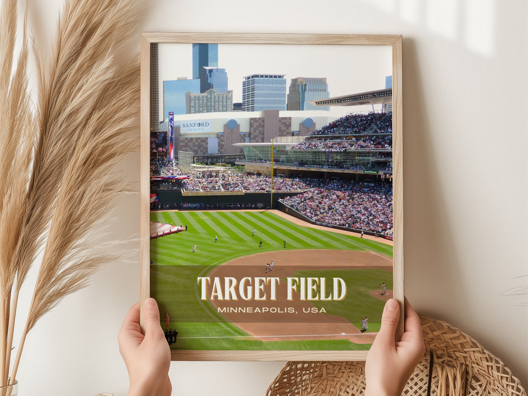 Target Field Stadium Baseball Wall Art