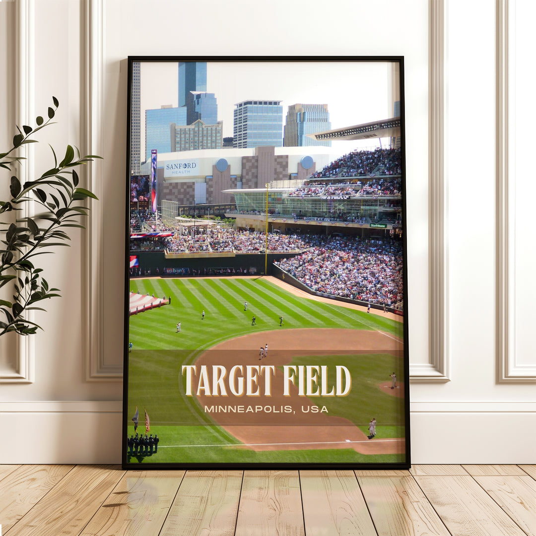 Target Field Stadium Baseball Wall Art