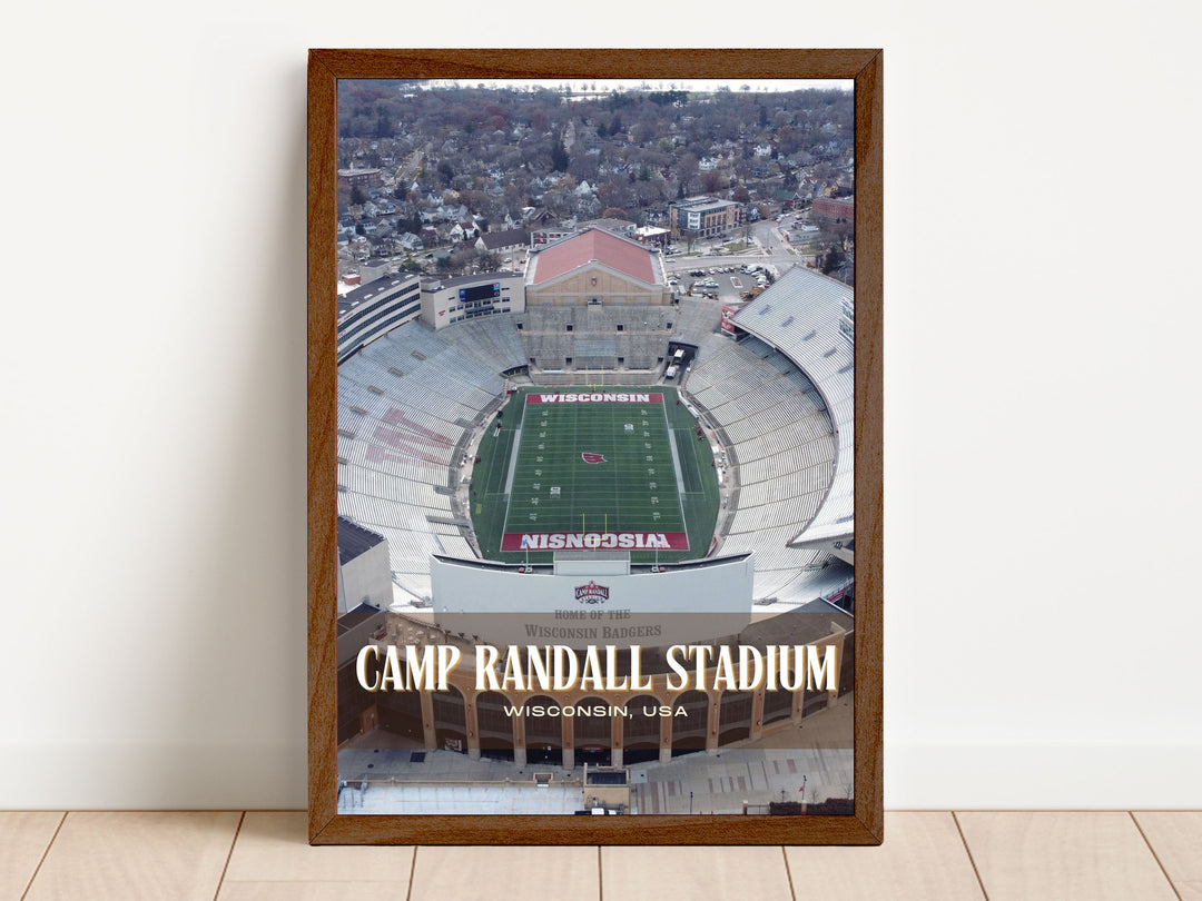 Camp Randall Stadium Football Wall Art