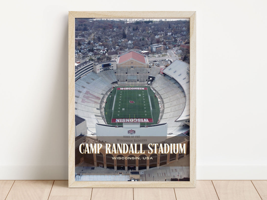 Camp Randall Stadium Football Wall Art