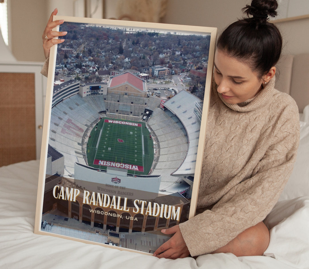 Camp Randall Stadium Football Wall Art