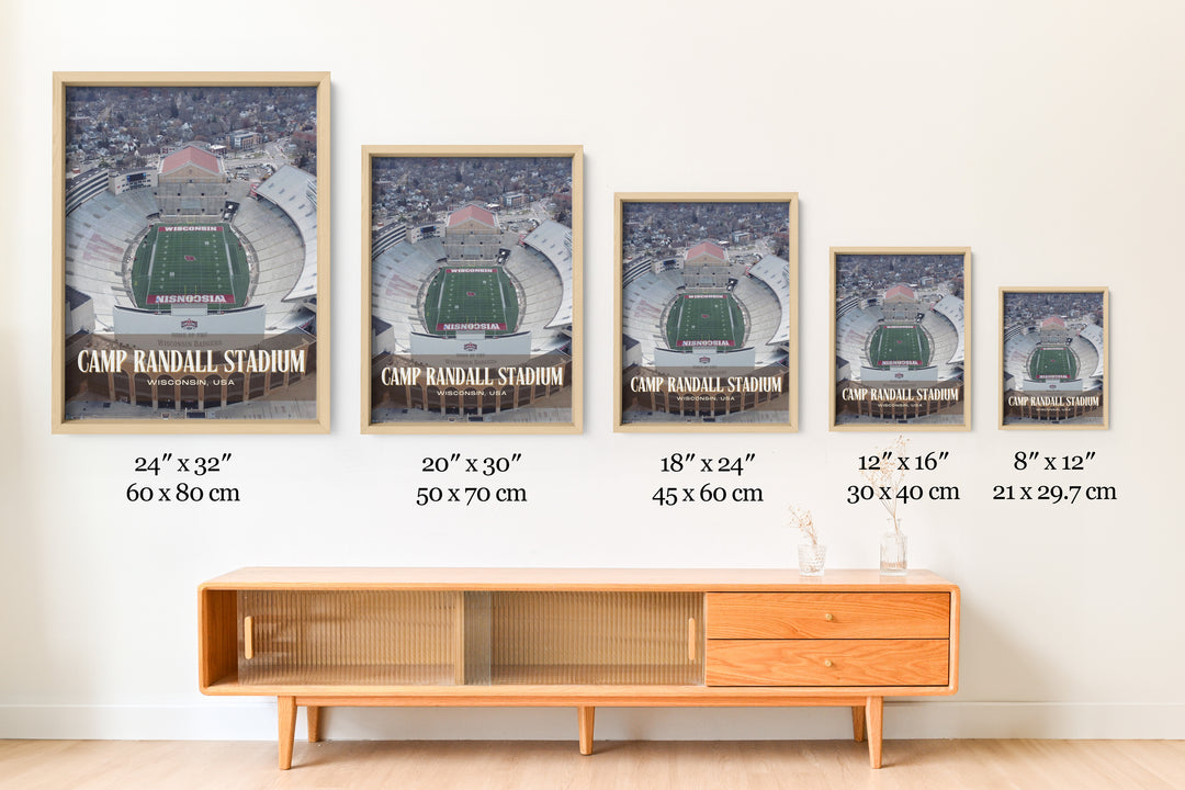 Camp Randall Stadium Football Wall Art