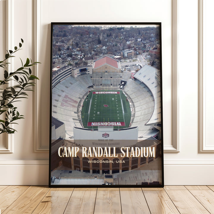 Camp Randall Stadium Football Wall Art