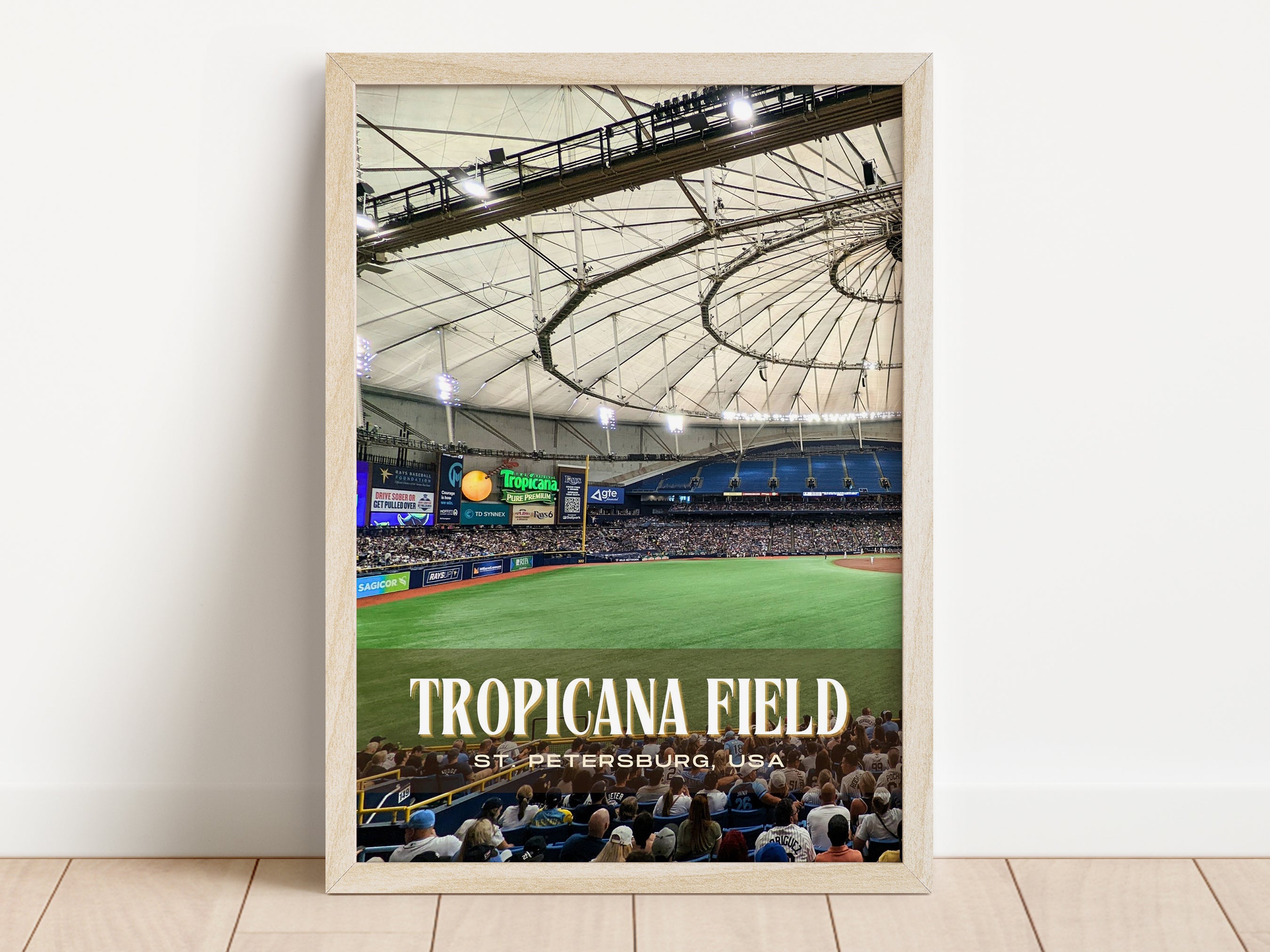 Tropicana Field Stadium Canvas Wall Art Design, POSTER or CANVAS READY ...