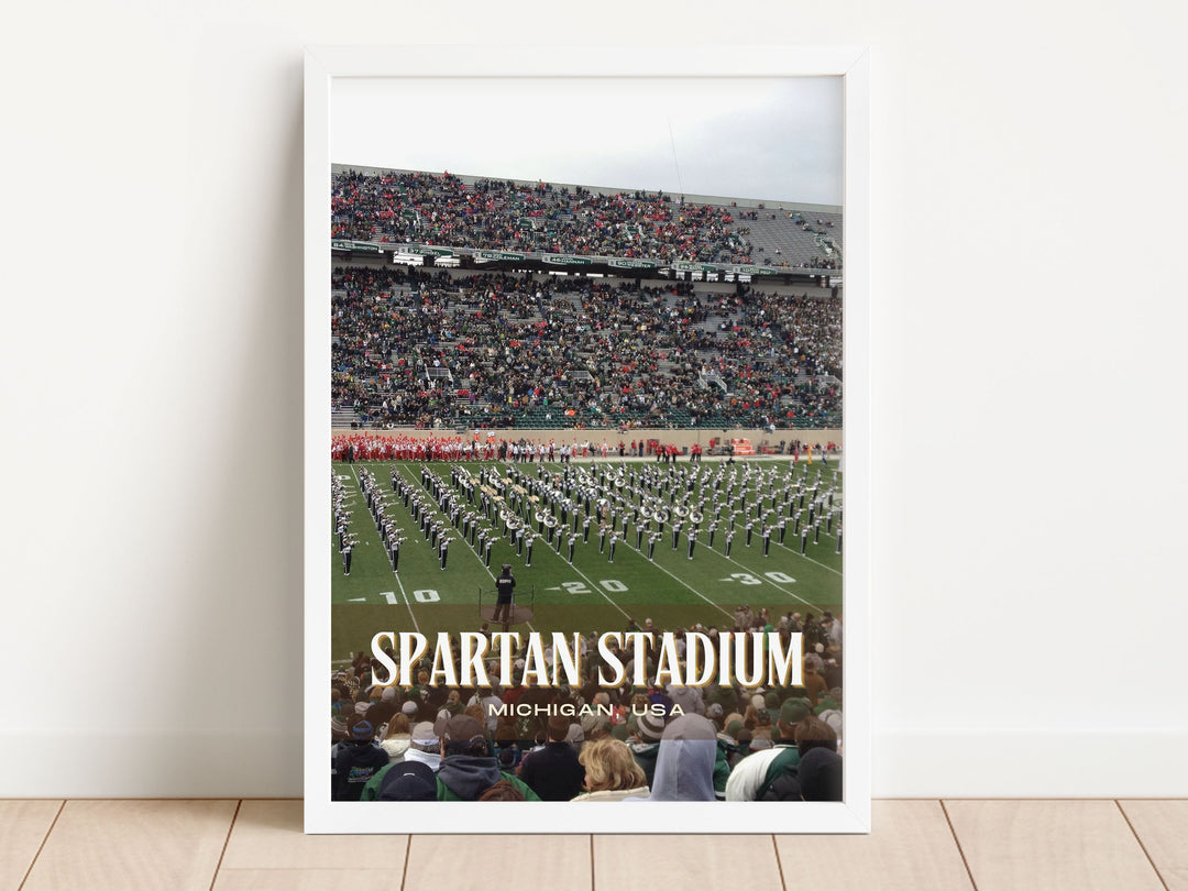 Spartan Stadium Football Wall Art