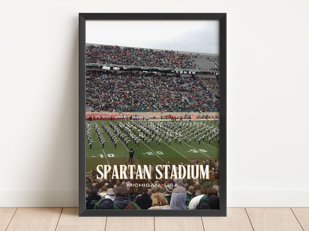 Spartan Stadium Football Wall Art