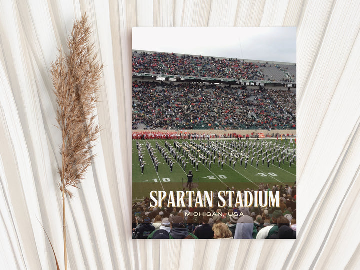 Spartan Stadium Football Wall Art