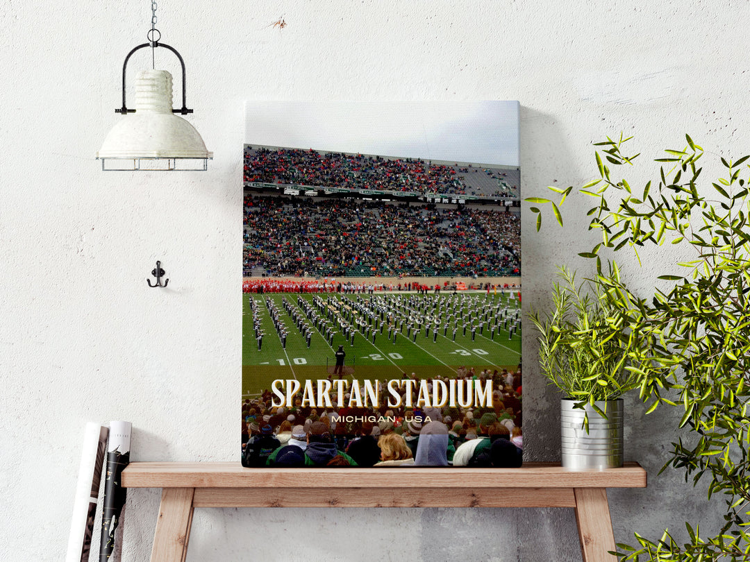 Spartan Stadium Football Wall Art