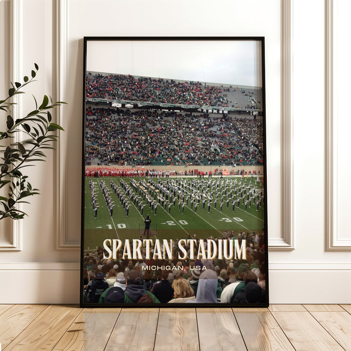 Spartan Stadium Football Wall Art