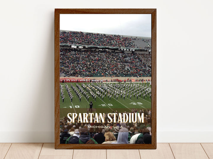 Spartan Stadium Football Wall Art